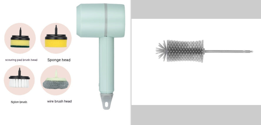 Electric 4-in-1 Rechargeable Cleaning Brush – Kitchen & Bathroom