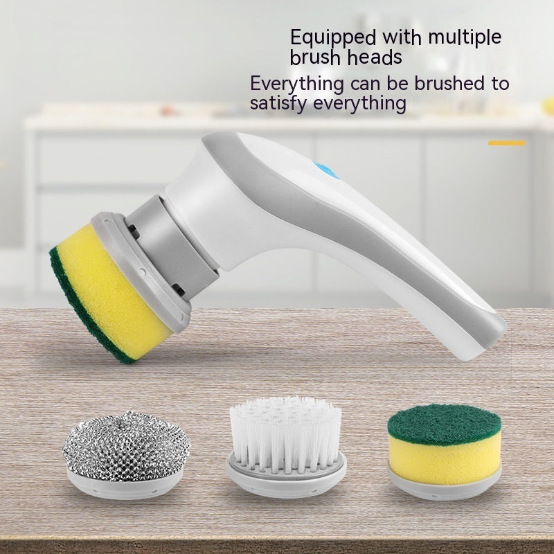 4-in-1 Electric Spin Scrubber – Handheld Cordless Cleaning Brush